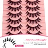 Manga Lashes Natural Wet Look Wispy Spiky Lashes 10 Pairs