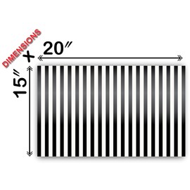 Flexicore Packaging | Black Stripe Gift Wrap Tissue Paper | Size: 15 Inch X 20 Inch | Count: 100 Sheets | Color: Black| DIY Craft, Art, Wrapping, Decorations