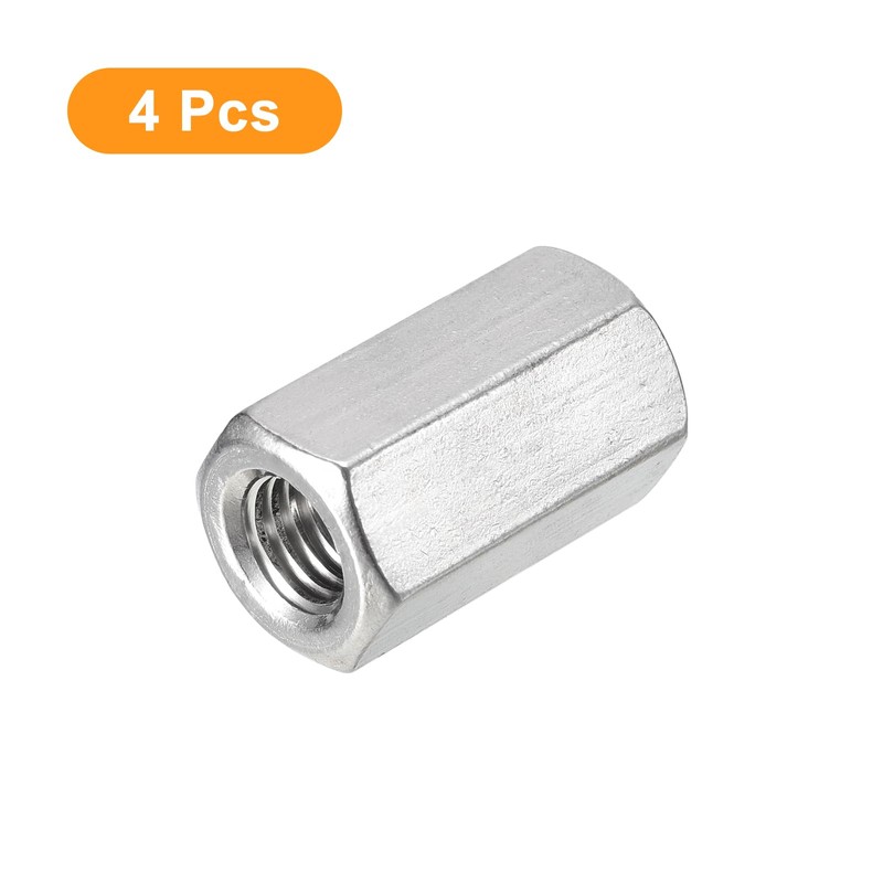 4Pcs M6 x 1-Pitch 30mm Length 304 Stainless Steel Metric