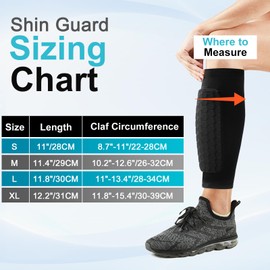 BoloShine 1 Pair Football Shin Guard Sleeves with Foam Padding, Breathable Professional Calf Protective Footless Shin Pads Socks for Sports Soccer Rugby Hockey Kids Boys Girls Adult Men Women(Black)