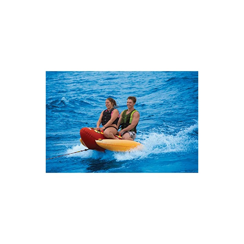 SportsStuff HOT DOG 3 Rider Towable Tube, red