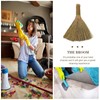 Baluue 2pcs Kitchen Cleaning Broom Straw Broom Cleaning Brooms Hand-Made
