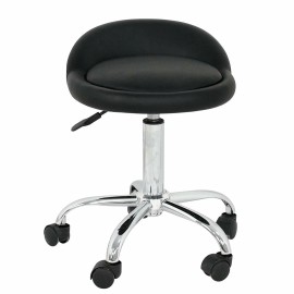 Unbranded Rolling Medical Stool Doctor Dentist Doctors Spa Tattoo Chair Adjustable Black
