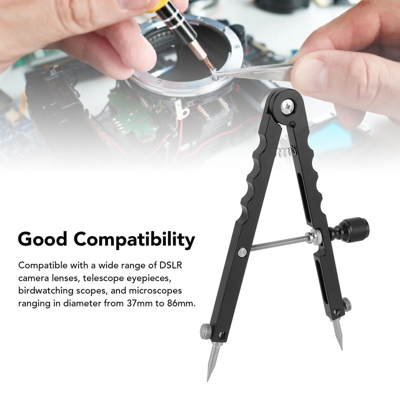 V-Shaped Lens Opener Tool Kit, Lens Spanner Wrench with Point,