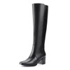Shoe'N Tale Women's Knee High Boots Square Toe Tall Boots