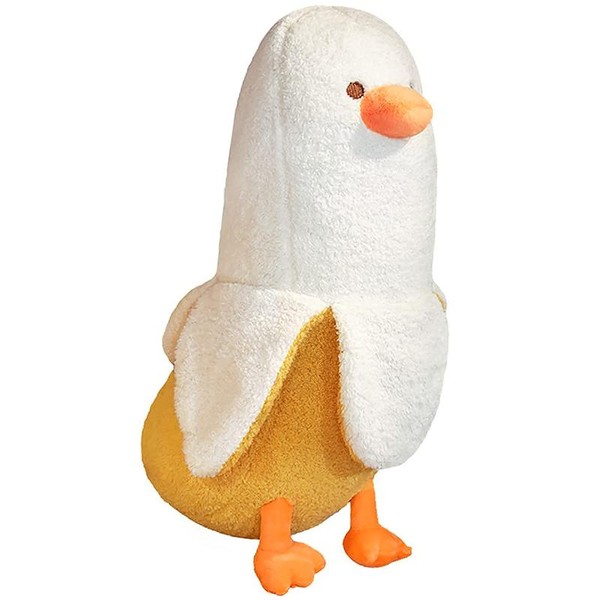 PEACHCAT Cute Banana Duck Plush Minipillow pet, Stuffed Animal Toy