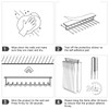 Tie Rack Wall Mounted, Tie Organizer for Men, Tie Rack