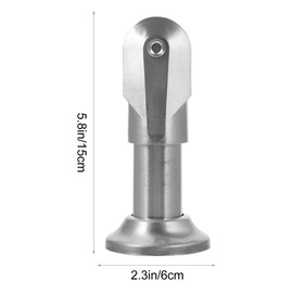 IMIKEYA Adjustable Toilet Cubicle Legs - 4pcs Set Alloy Support Feet - Stainless Steel Bathroom Partition Fittings Robust Furniture Bracket for Restroom Partition Ideal for Small