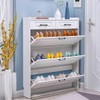 AIXITONG 1 Pair Shoe Cabinet Shelf Home Plastic Hollowed Two