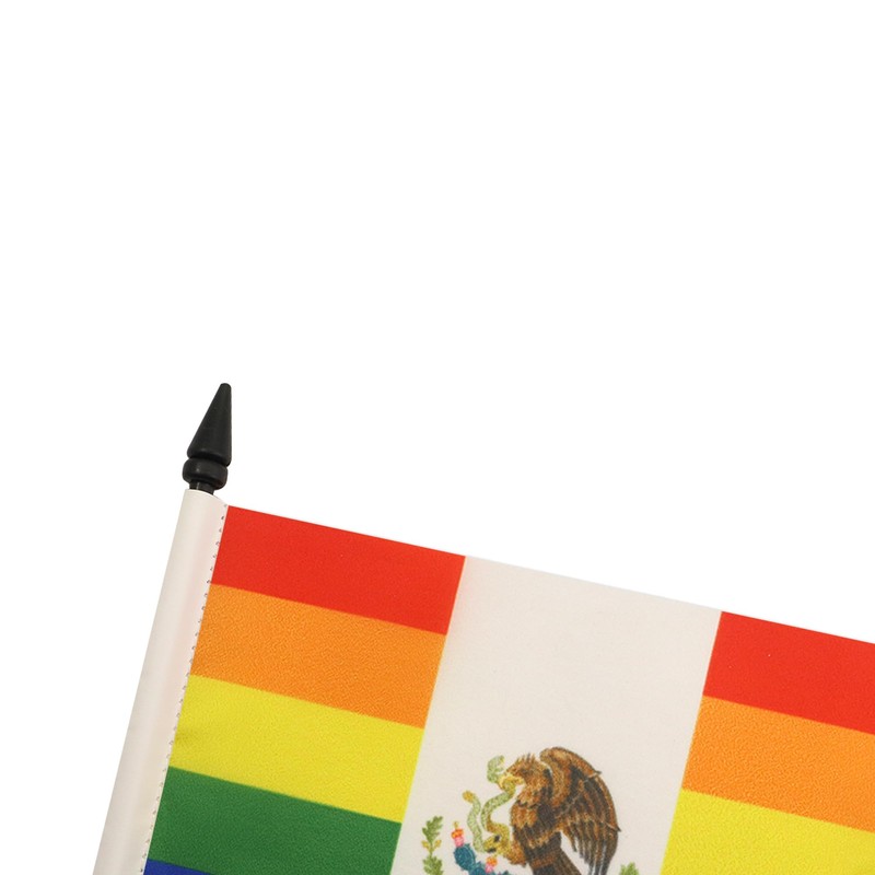 AZ FLAG Table Flag Mexico Rainbow 21 x 14 cm