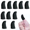 Finger Sacks for Gaming, Silver Fiber Finger Sacks, Set of