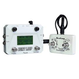 Amuzik Beat Loop Guitar Effect Pedal Drum Looper Machine 40 Drums Rhythm 50min Looper Recording Time Drum Machine Tap Tempo to Loop with USB