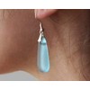 Glassoholics Gin Teardrop Dangle Earrings - Made from Recycled Bombay