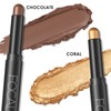 FOCALLURE (2 Pcs 2 in 1 Eyeshadow and Eyeliner Pen,Waterproof