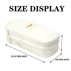 Large Capacity Pencil Pen Case for Office and School Supplies, Multi-Functional Storage Organizer for Pens, Pencils, Stationery, and More - Ideal Gift for Students and Professionals