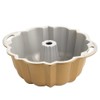 Nordic Ware Gugelhupf Anniversary, gold, 12 Tassen, zwei Griffe, Aluminium,