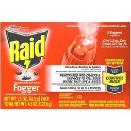 Raid Concentrated Deep Reach Fogger (Pack of 4)