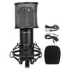 Rockville RCM01 PC Gaming Twitch Stream Microphone Mic+Shock Mount+Pop Filter