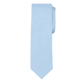 Jacob Alexander Solid Color Men's Regular Tie - Baby Blue
