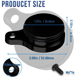 OywhC Ls Lq4 Tube Plug Intake Cover Plate for Lsx for Silverado 4.8L 5.3L 6.0L Auto Parts Replace Aluminum Alloy Tube Plug Plate (Black)