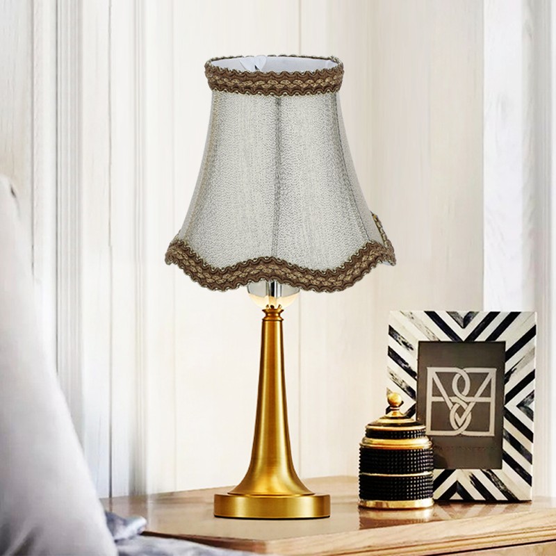 6Pcs Desktop Table Lamp Cover Fabric Lampshade Accessory for E14
