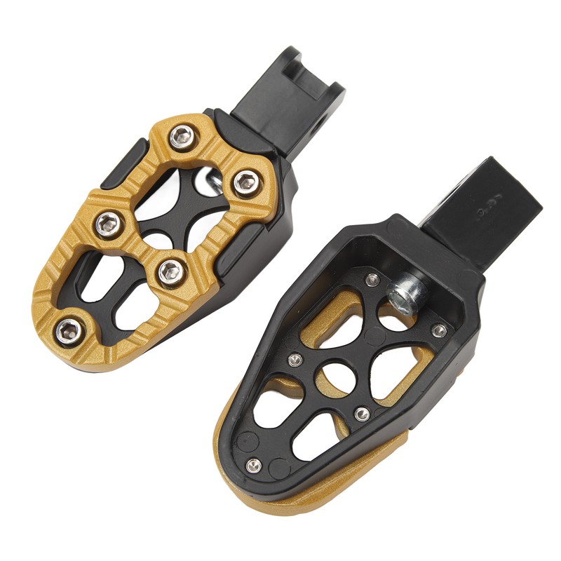 1 Pair Motorcycle Footpeg Left Right Anti Slip Universal Aluminum