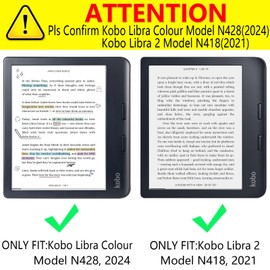 DMLuna Stand Case for Kobo Libra Colour Model:N428 2024 / Libra 2 Model:N418 2021, Hands-Free, Lightweight Premium PU Leather Cover, Auto Sleep Wake Feature, Hand Strap & Card Slot, Agave Green