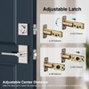 Calzibeno Entry Lever Front Door Handle and Single Cylinder Deadbolt,