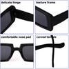 SORVINO Gafas de sol rectangulares vintage para mujer, estilo retro,