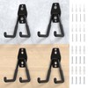 HUHOLE Garage Hooks Heavy Duty 4PC, Garage Wall Hooks, Wall