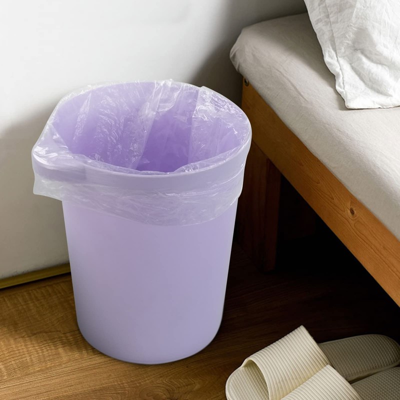 Ponpong 3 Gallon Clear Garbage Bags, Can Liners, 10 L