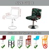 HonorHut 2 PCs Black Bar Stool Covers with Leaves Prints