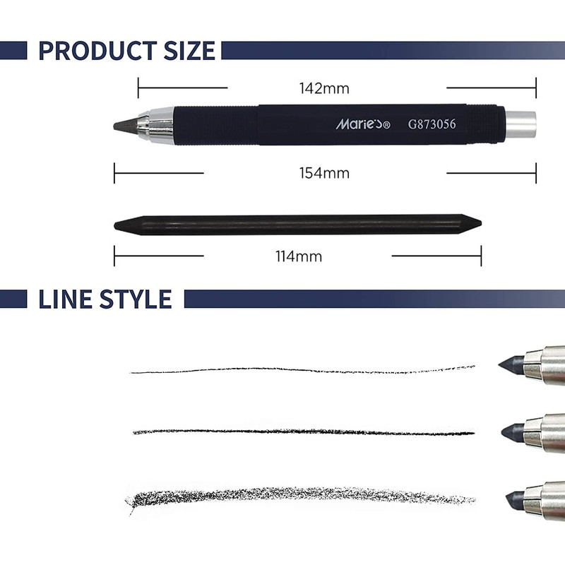 5.6mm Mechanical Pencil Automatic Clutch Lead Holder, 5.6 mm Lead