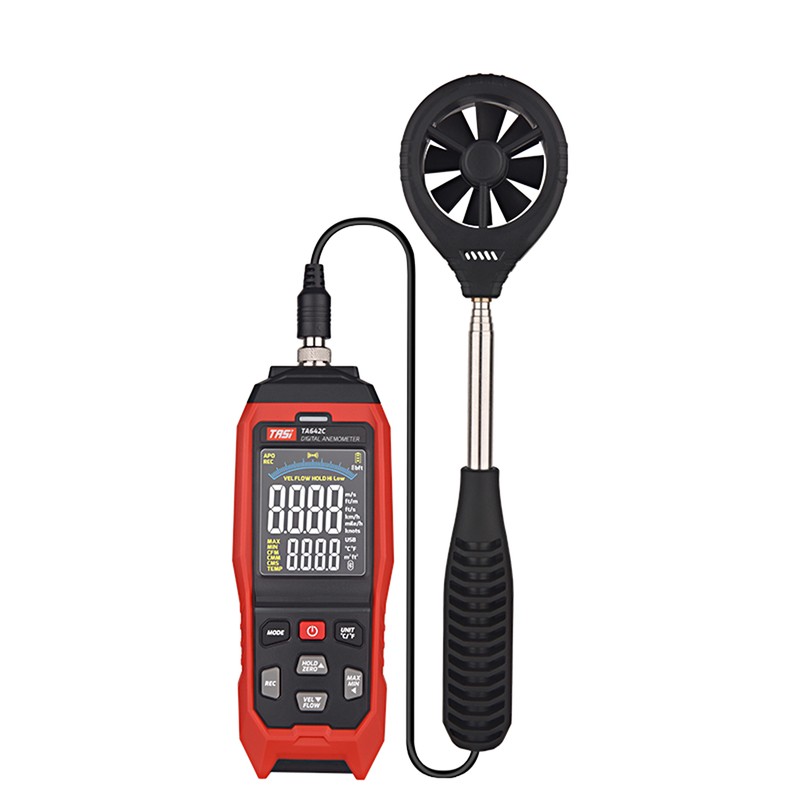 TASI TA642C Digital Anemometer Handheld Wind Speed Meter Measuring Air