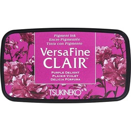 Tsukineko Delight Versafine Clair Ink Pad, Synthetic Material, Purple, 5.6 x 9.7 x 2.3 cm