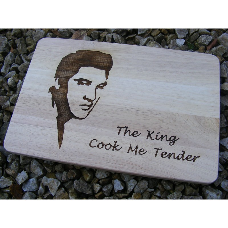Elvis Presley Gift Idea Wooden Chopping Board Cheese Board Placemat
