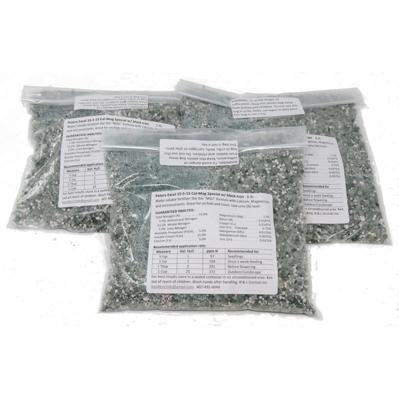 Peters Excel 15-5-15 Cal-Mag Special w/Black Iron (3) = 3