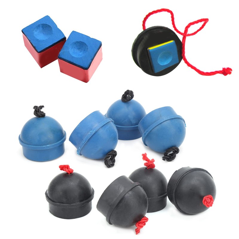 4Pcs Pool Chalk Holder, Cue Chalk Holder Pocket Rubber Billiard