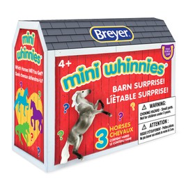 Breyer Horses Mini Whinnies Granero Sorpresa | 3 Caballos | Surtido al Azar | Escala 1:64 | Caballos miden 2 x 1.5 Pulgadas | Modelo #7846