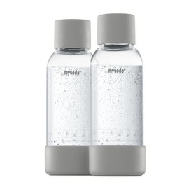 mysoda PET Bottle 0.5 L Bottle Pack of 2 Grey