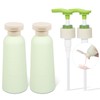 2 Pieces Empty Plastic Pump Bottles, Leakproof Travel Set with