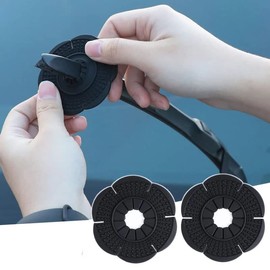 Paquete de 2 fundas protectoras para limpiaparabrisas de coche, a prueba de polvo, cubierta protectora de silicona para varios tipos de cubierta protectora para el brazo del limpiaparabrisas (negro, agujero grande)