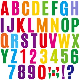 468 Pcs 4 Inch Large Bulletin Board Letters for Classroom,42 Sheets Letter Stickers Big Font Alphabet Number Vinyl Self Adhesive Stickers for Poster Board Display Chalkboard School Decor Colorful