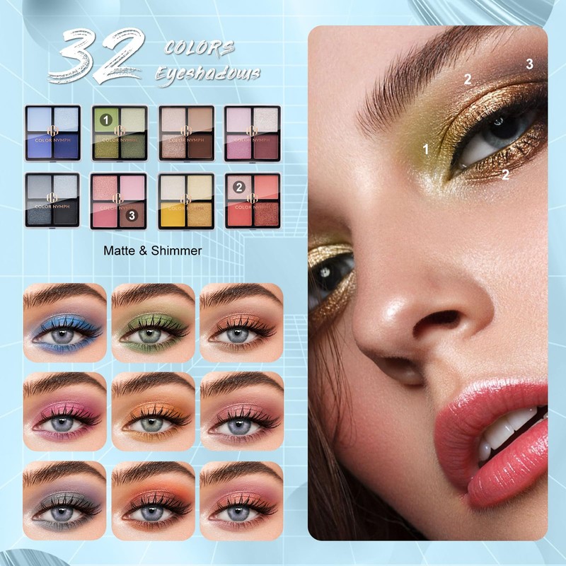 Color Nymph Girls Makeup Kit For Teens Girls With Train