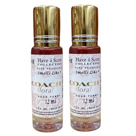 Smell like Coach Floral Pour Femme Roll On Oil 12ml (Pack of 2)