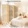 67" H 6 Panel Wood Room Divider