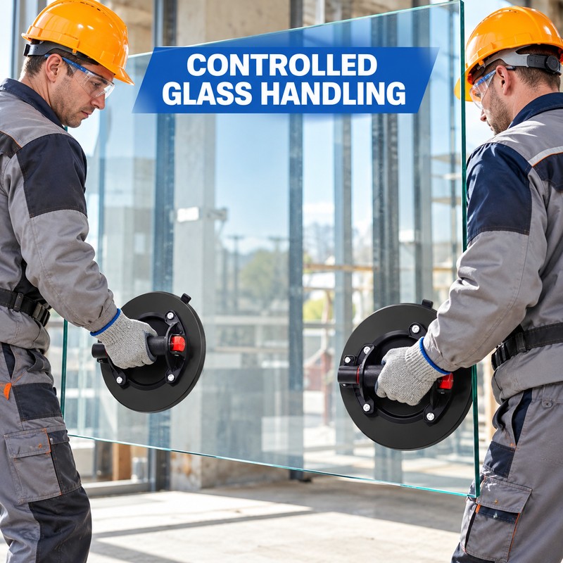 Heavy Duty Hand Pump Vacuum Suction Cup Lifter for Glass,