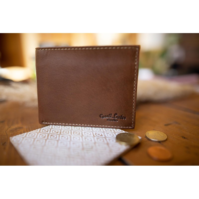 Gusti Leather Jörg Wallet Men's Leather, dark brown, Retro