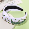YAHPERN St. Patrick’s Day Headband for Women Good Luck Shamrock