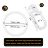 Plastic Rings with Folding Hooks, Plastic Curtain Rings for Universal